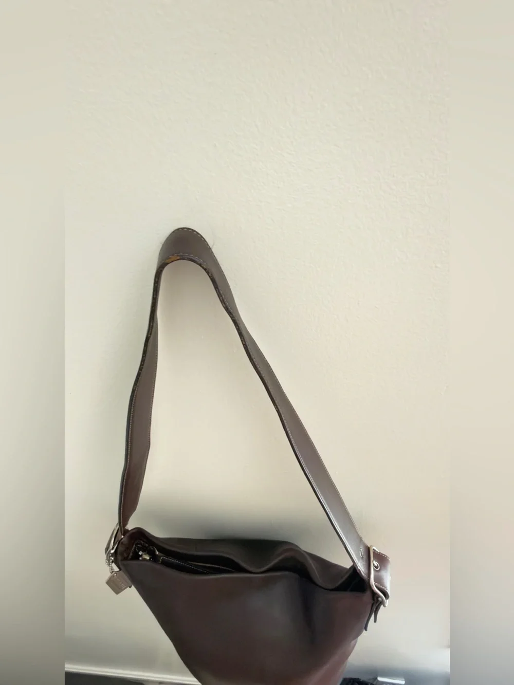 Vintage Coach Mahogany Leather Legacy Soho Bucket Hobo Bag 9186 Y2K